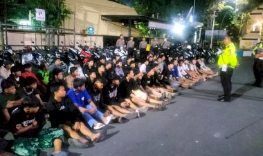 Polres-Lumajang-Amankan-40-Unit-Motor-Diduga-Terlibat-Balap-Liar