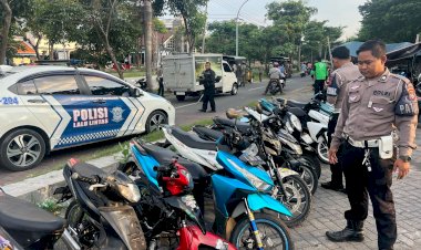 Polres-Tanjungperak-Amankan-Puluhan-Motor-Diduga-Balap-Liar-di-Akses-Suramadu