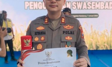 Konsisten-Dukung-Swasembada-Pangan-Kapolres-Sumenep-Terima-Penghargaan-dari-Presiden-RI