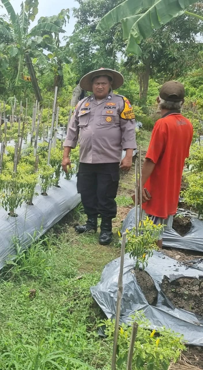 Dukung Ketahanan Pangan, Polsek Sidoarjo Kota Turun ke Warga