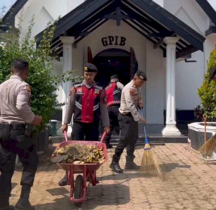 Patroli Dialogis dan Bakti Religi di Gereja, Polres Situbondo Beri Rasa Aman Jelang Perayaan Paskah
