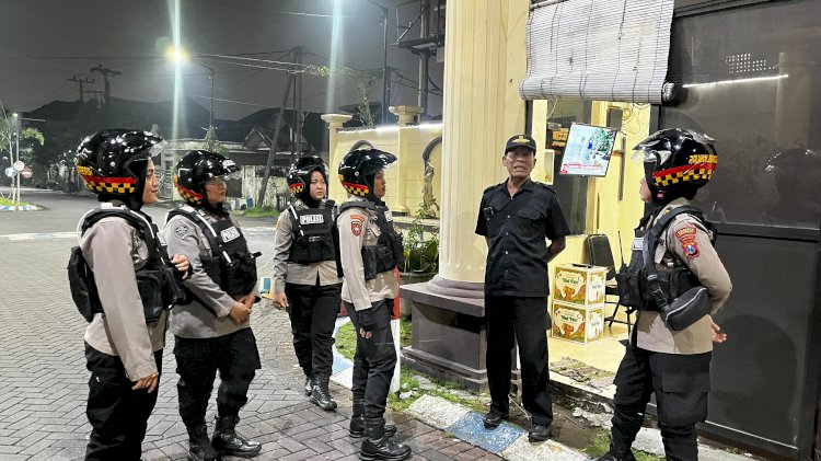 Polwan Polresta Sidoarjo Intensifkan Patroli, Pastikan Kamtibmas Tetap Kondusif